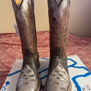 Tin haul Metallic Western Cowgirl Boots